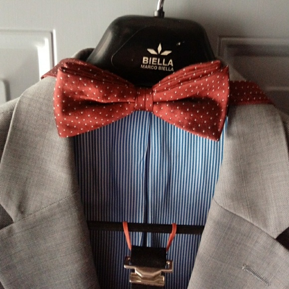 Comberbund, bow tie, pocket square - Picture 2 of 5